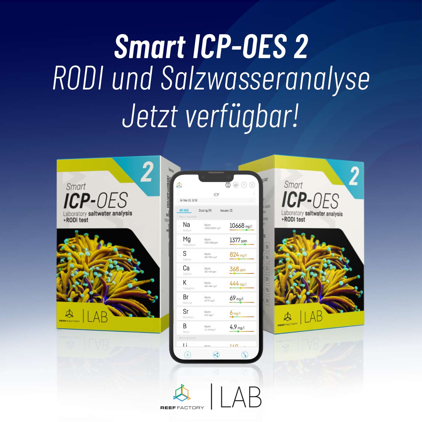 Bild von Reef-Factory Smart ICP OES 2 (Meerwasser + Osmosewasser)