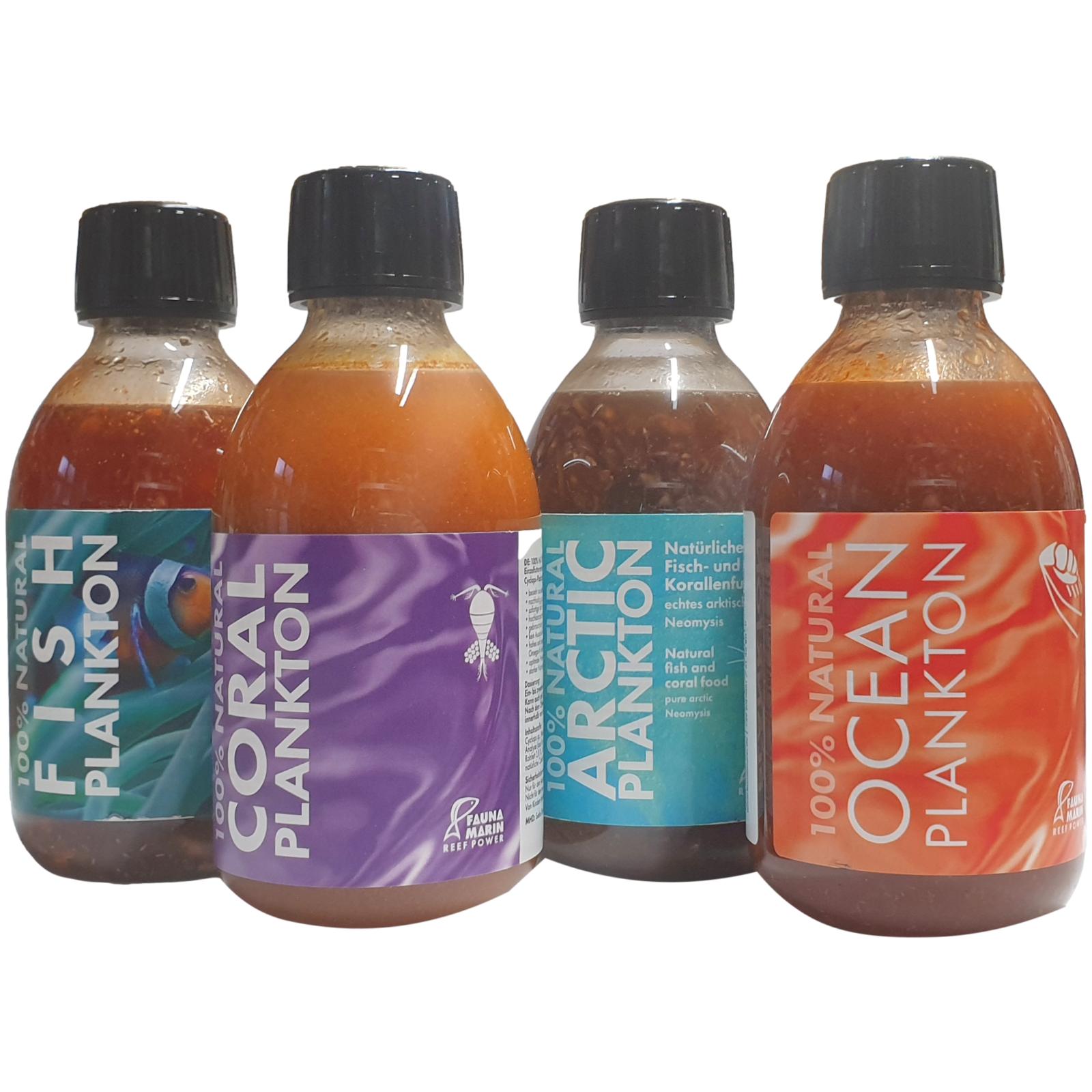 Fauna Marin Ocean Plankton + Coral Plankton + Arctic Plankton + Fisch Plankton 4x250 ml 