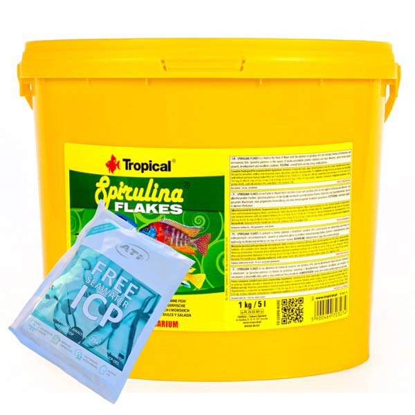 Tropical Spirulina Flakes 5.000 ml / 1.000 g + free ICP