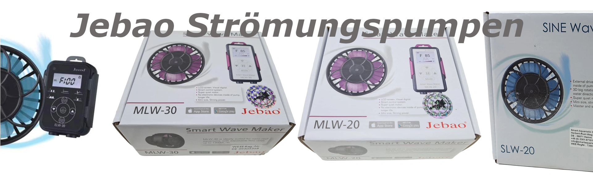 Banner von Jebao Stroemungspumpen