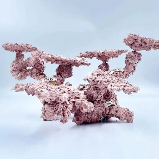 Foto von Meerwasseraquarium Deko Steinen