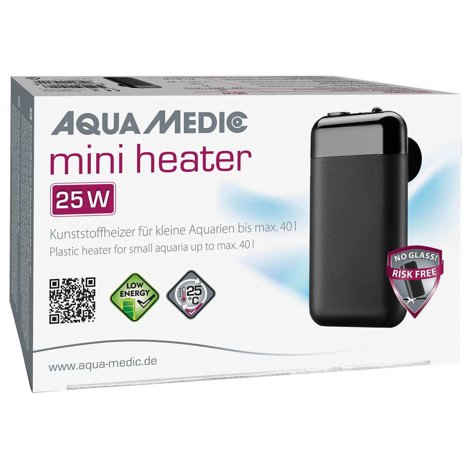 Bild von Aqua-Medic Mini Heater Kunststoffheizer für kleine Aquarien bis max. 120 l