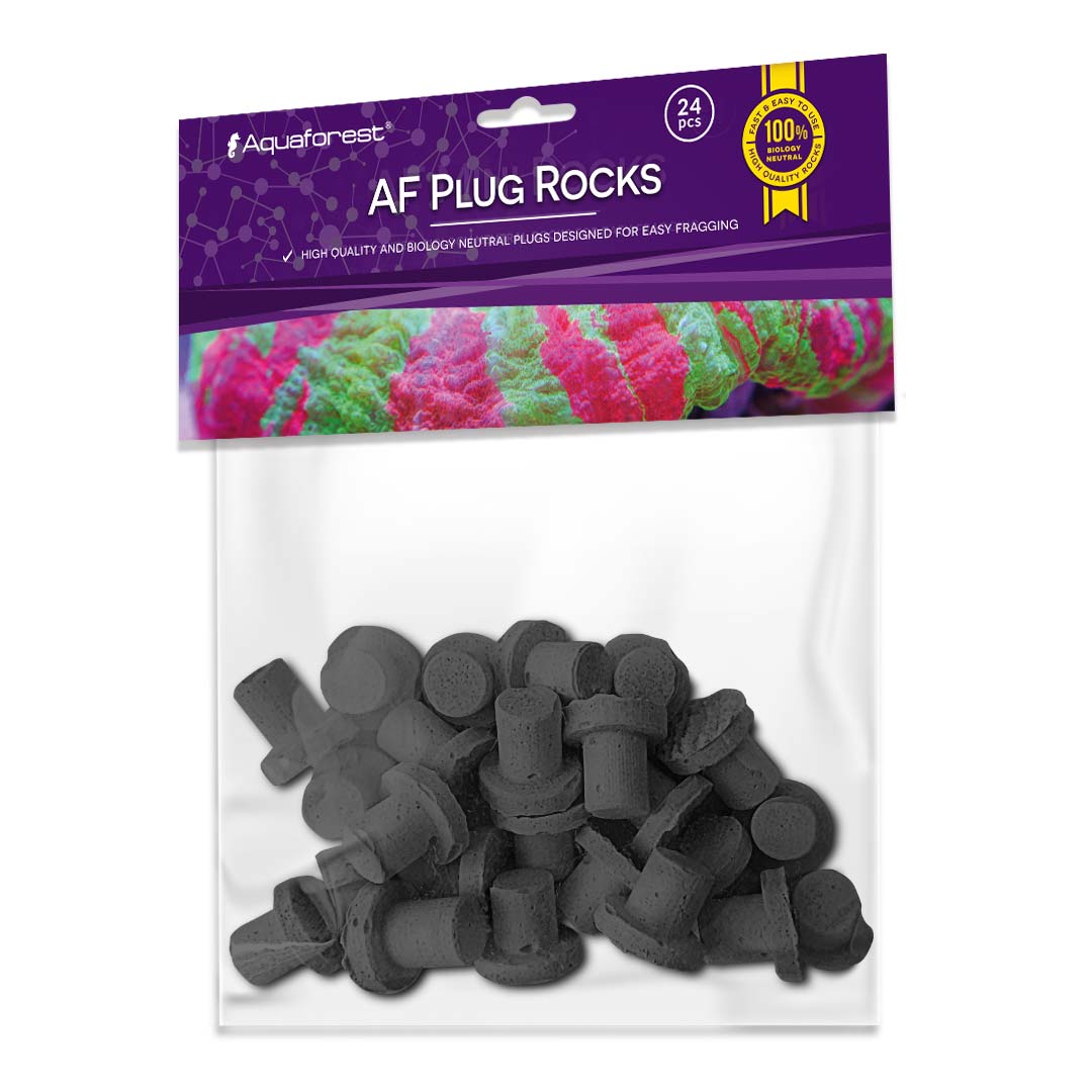 Aquaforest Ablegersteine schwarz mit Fuß | ca. 2 cm 24 Stück