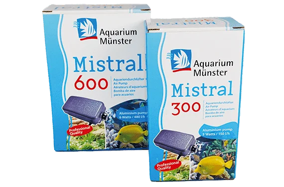 Aquarium Münster Mistral 600 Membranpumpe für Aquarien, regelbar & effizient | 6 Watt 8 l/min