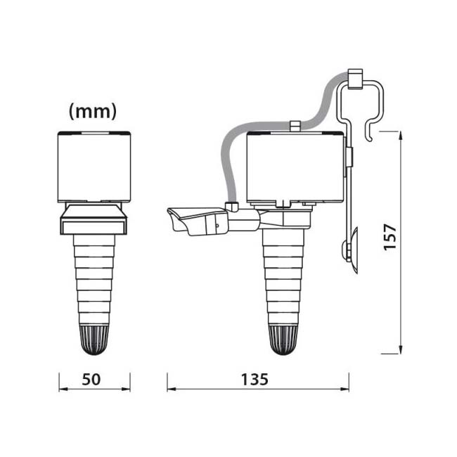 newa-powerhead-pumpen-abmessungen NewaMaxi Power Head Pumpe