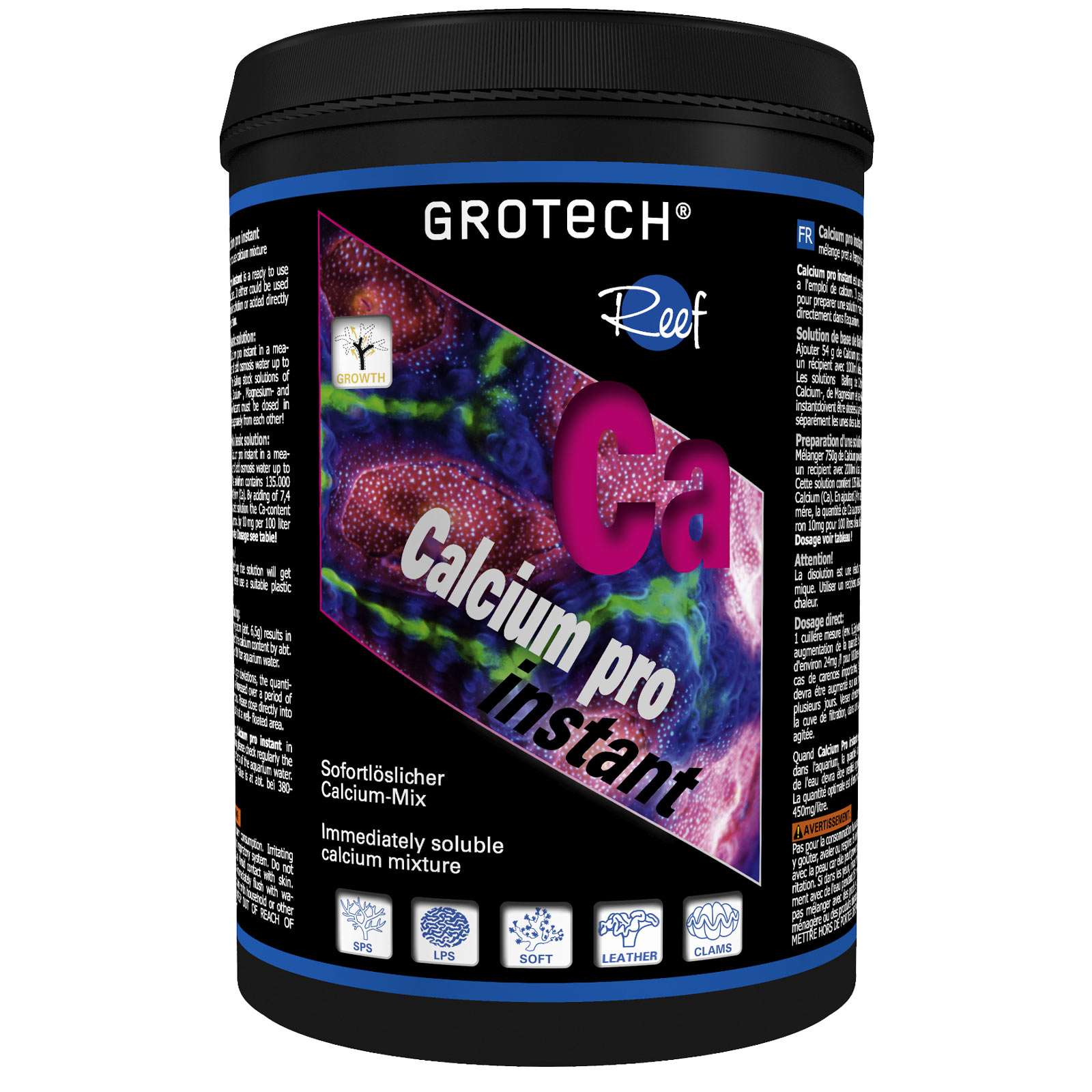 GroTech Calcium pro instant 2500 g Eimer | Sofortlöslicher Calcium-Mix