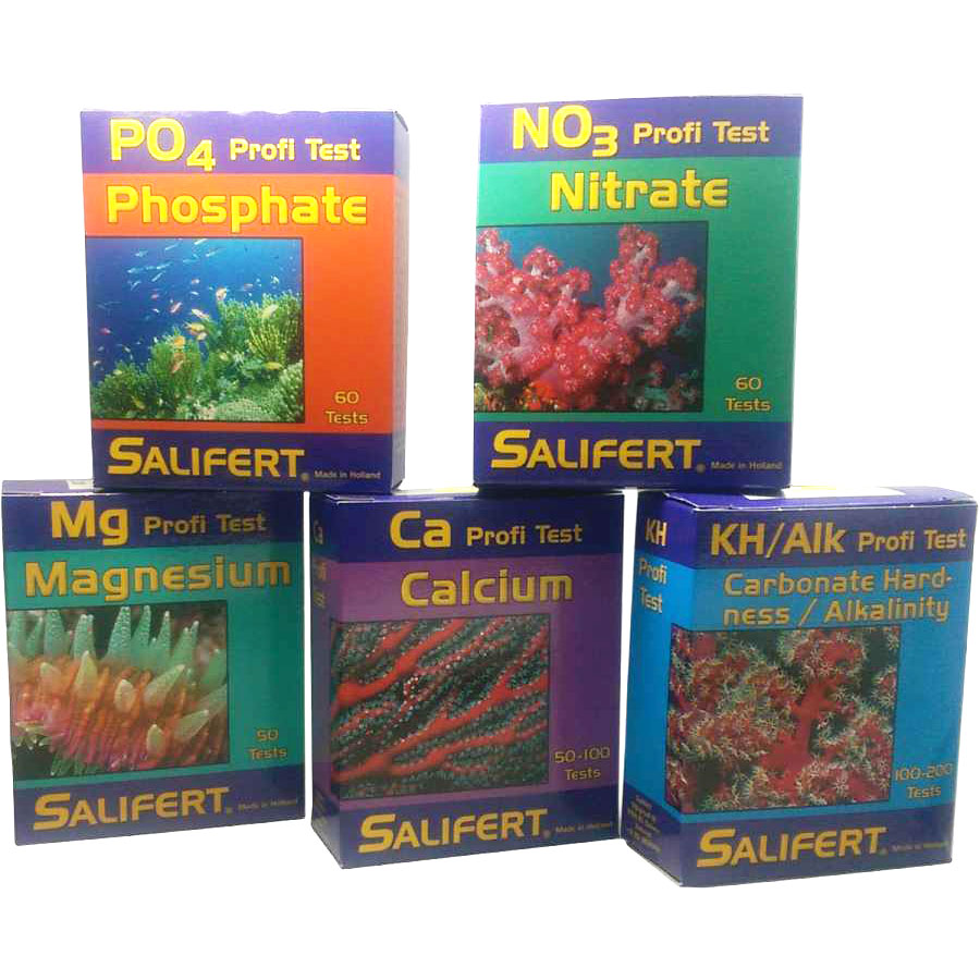 Salifert Set KH + Ca + Mg + NO3 + PO4