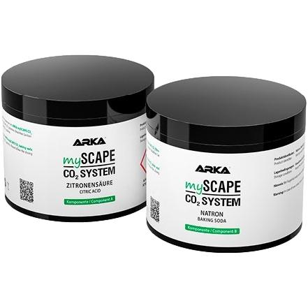 arka-myscape-co2-zitronensaeure ARKA mySCAPE CO2 System Zitronensäure & Natron Refiller 2x400 g