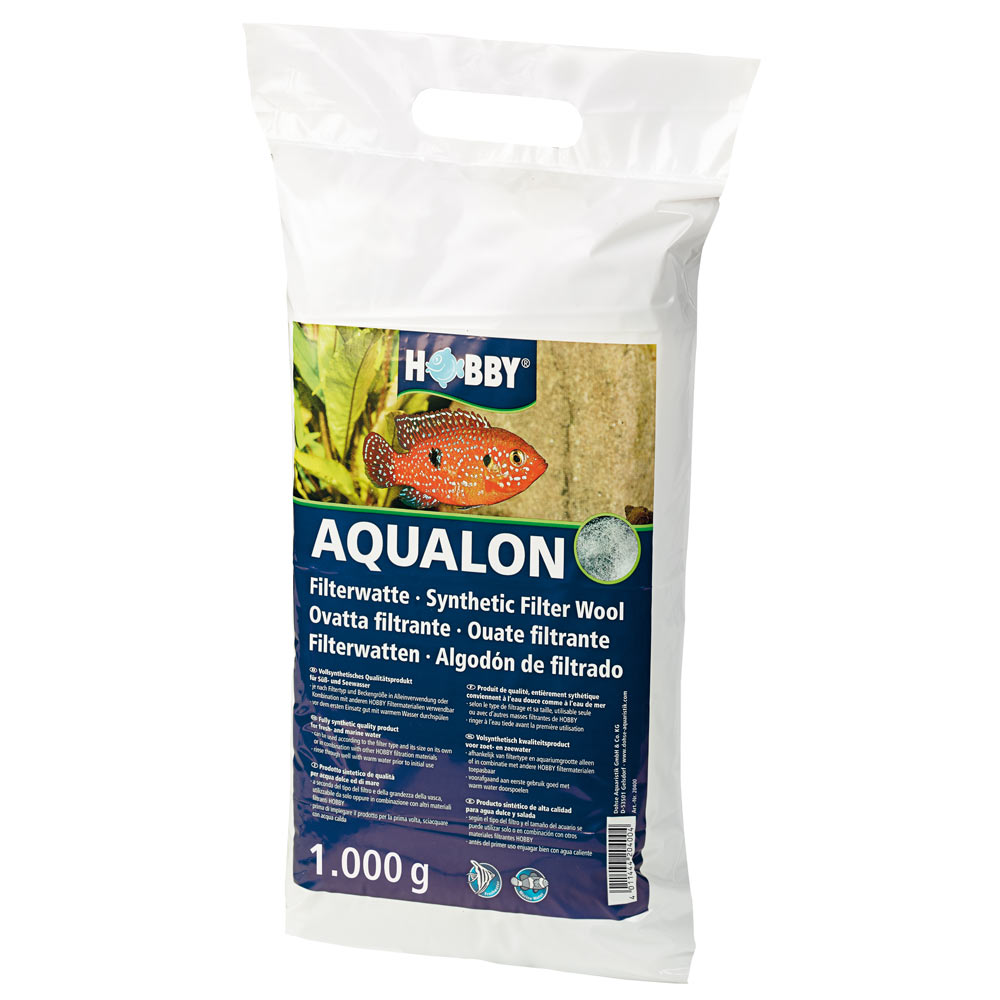 aquarium-filterwatte-hobby-aqualon-1000-g Hobby Aqualon Filterwatte 1000 g für Süß- und Meerwasseraquarium