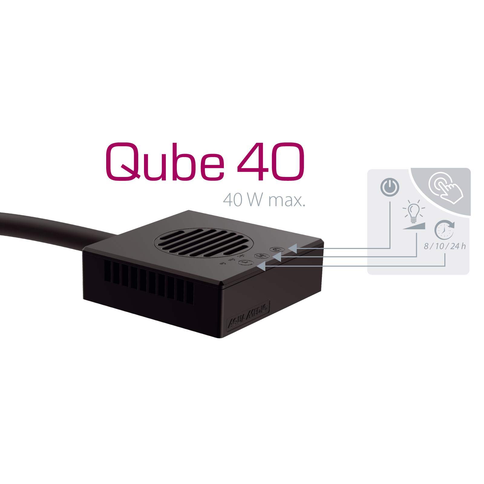 Bild von Aqua-Medic Qube 40 LED Meerwasseraquarien Lampe max. 40 W