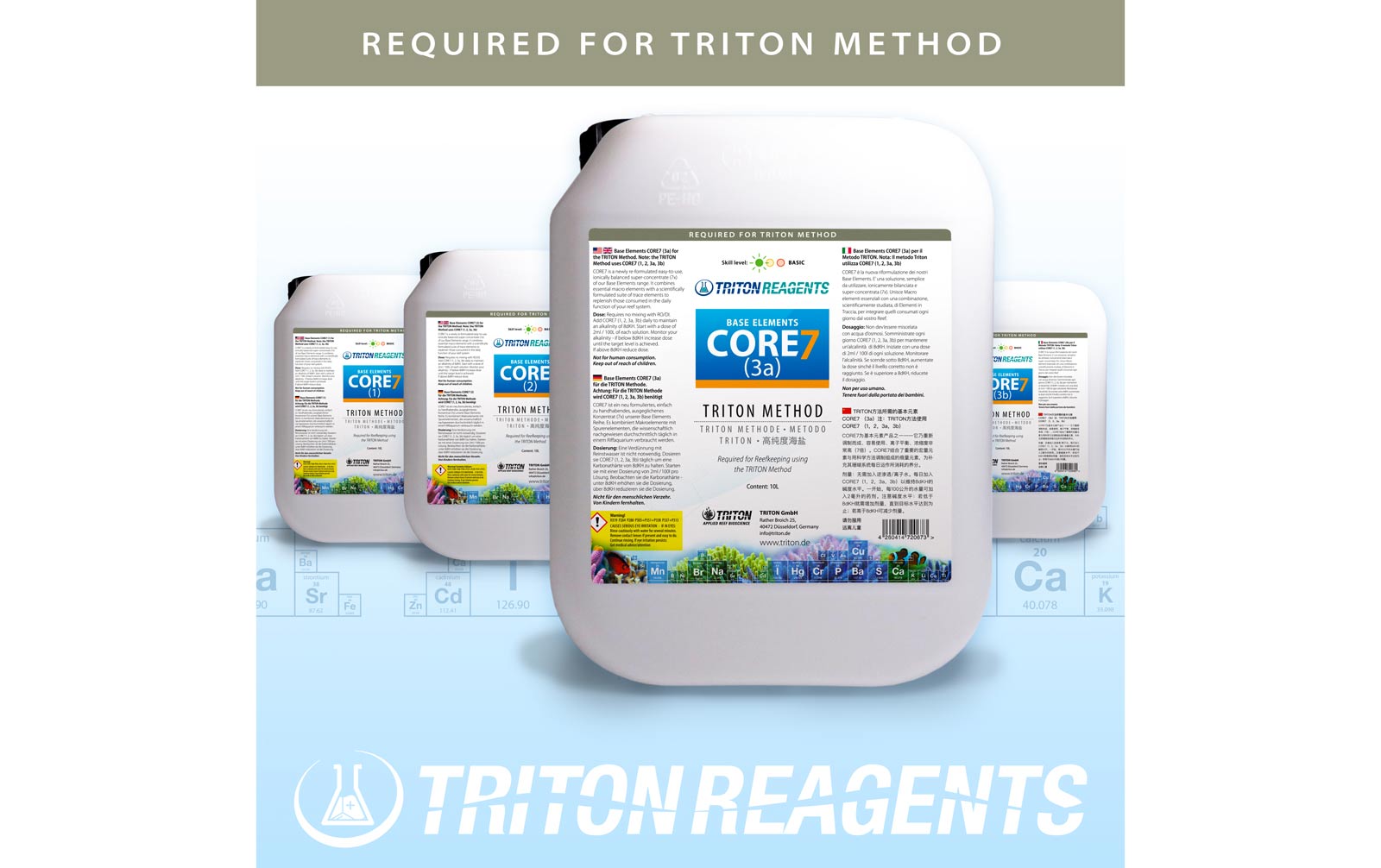 Triton Core 7 Bulk Liquid Set Base Elements 4 x 5 l (flüssig) Großgebinde