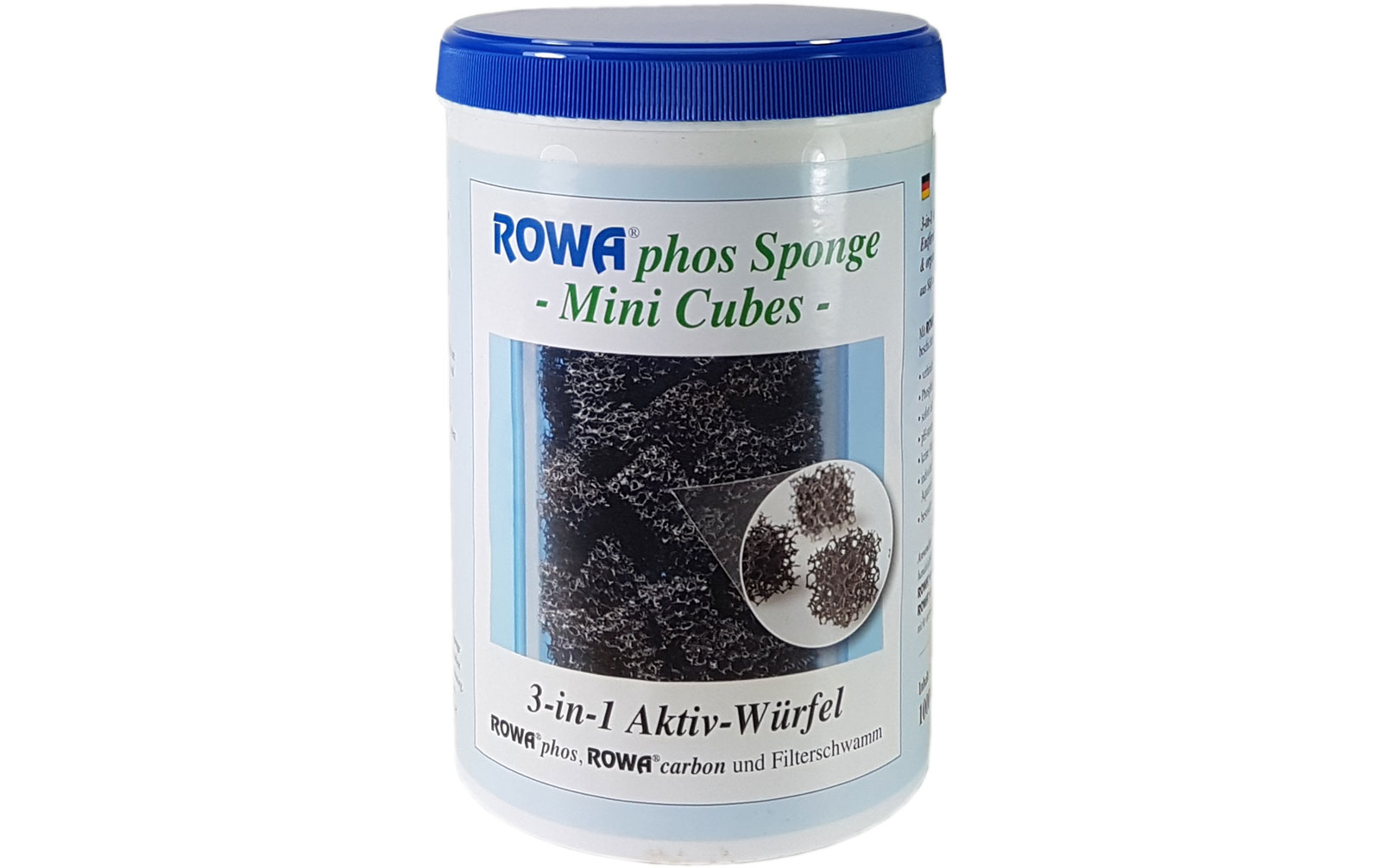 rowa-phos-mini-cubes-3-in-15JVjhjtbeXwLl ROWA phos Sponge Mini Cubes 3-in-1 Aktivwürfel 1000 ml