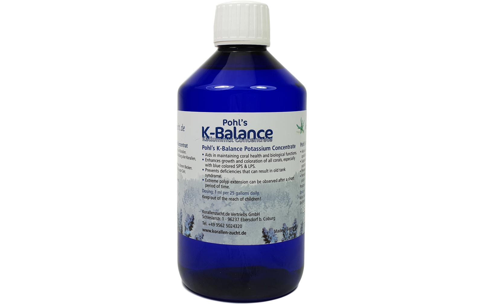 Korallenzucht Kalium Pohls K-Balance 500ml Korallenzucht Kalium Pohls K-Balance 500ml