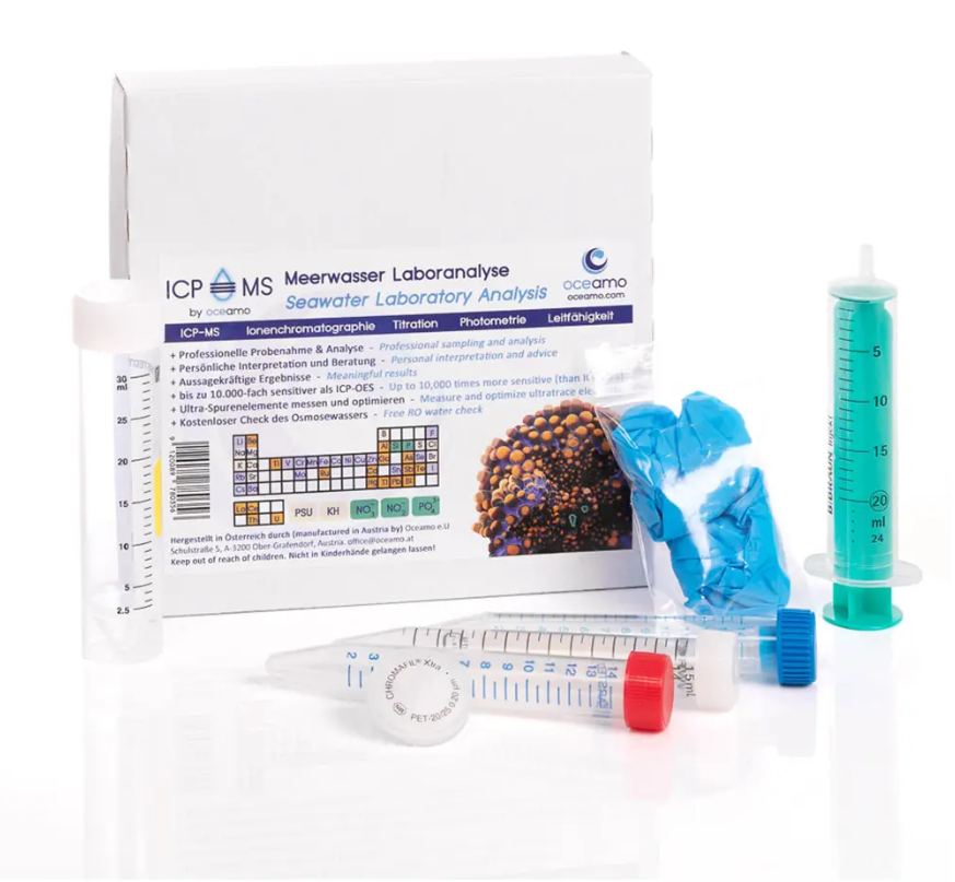 Oceamo Classic Meerwasser Laboranalyse