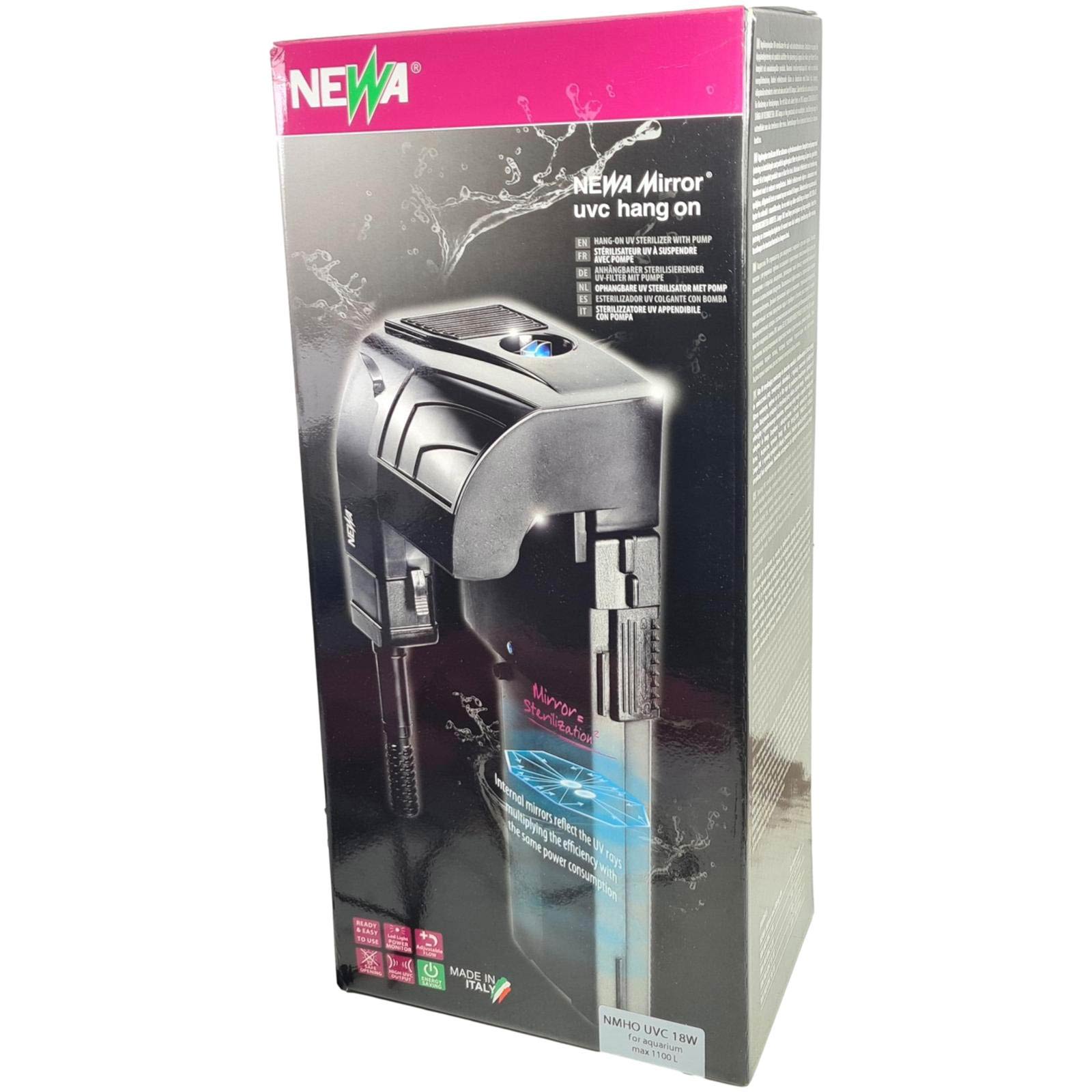 aquarium-filter-zum-einhaengen Newa Mirror Hang On UVC Filter zum Einhängen 11 W für 200-500 Liter