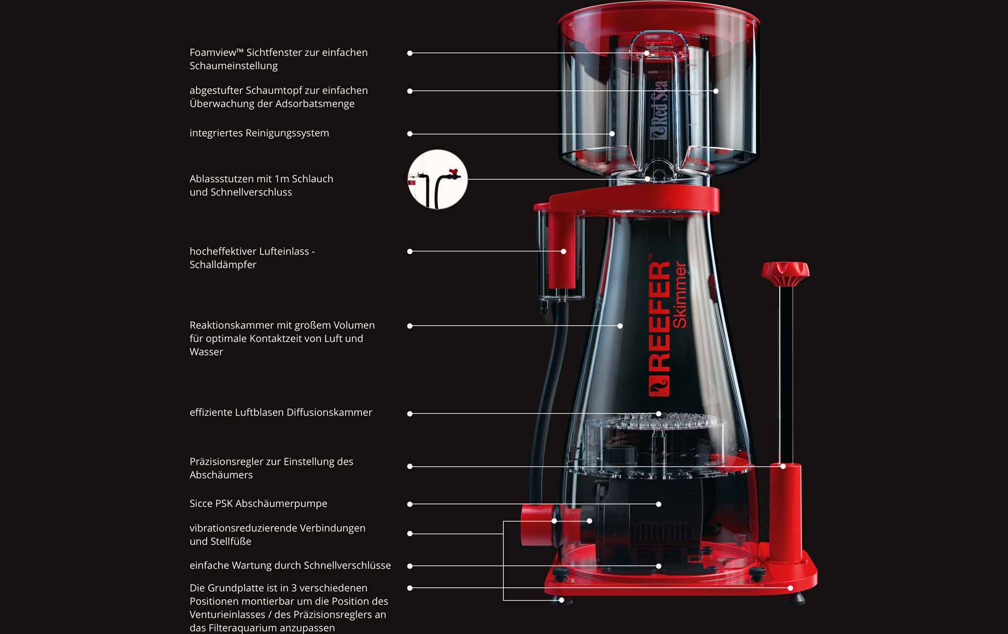 Bild von Red Sea Reefer Skimmer Hochleistungs Abschäumer RSK - Serie