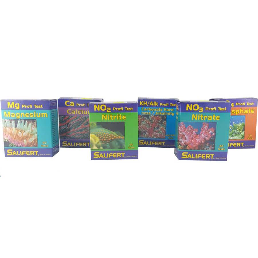 Salifert Set KH + Ca + Mg + NO2 + NO3 + PO4
