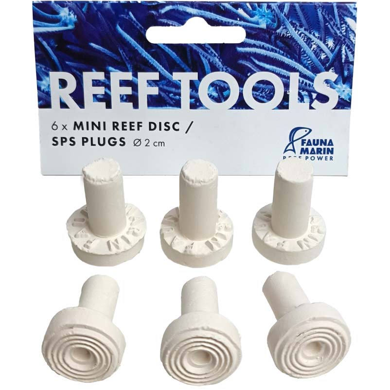Bild von Fauna Marin Mini Reef Disc - SPS Plugs Ø 2,0cm 6 Stück