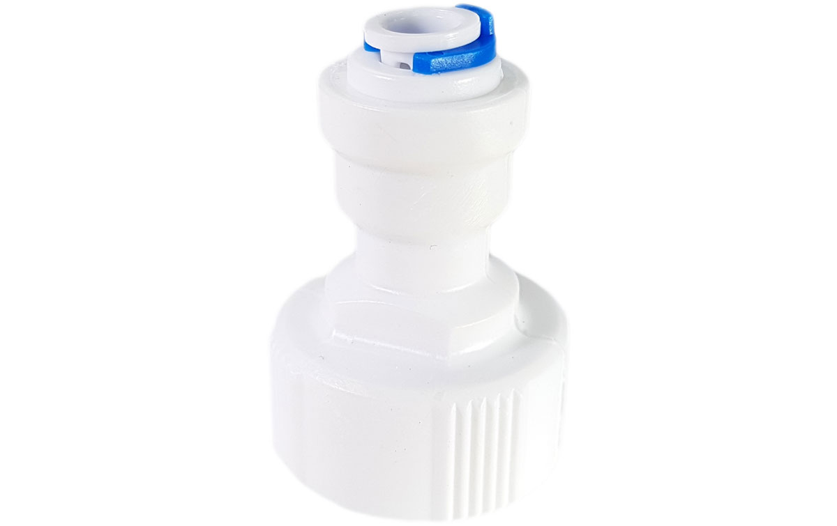 Wasserhahnanschluß PVC für Osmoseanlagen, Mischbettharzfilter