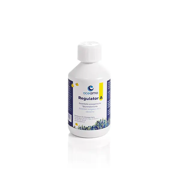 Oceamo Regulator A 250 ml – Bioverfügbare anorganische Spurenelemente für Riffaquarien