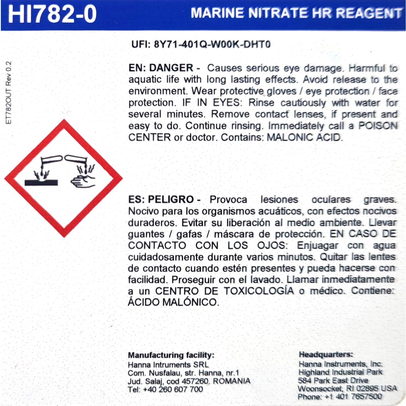 Bild von Hanna HI782 Checker - Nitrat im Meerwasser, 0-75 ppm