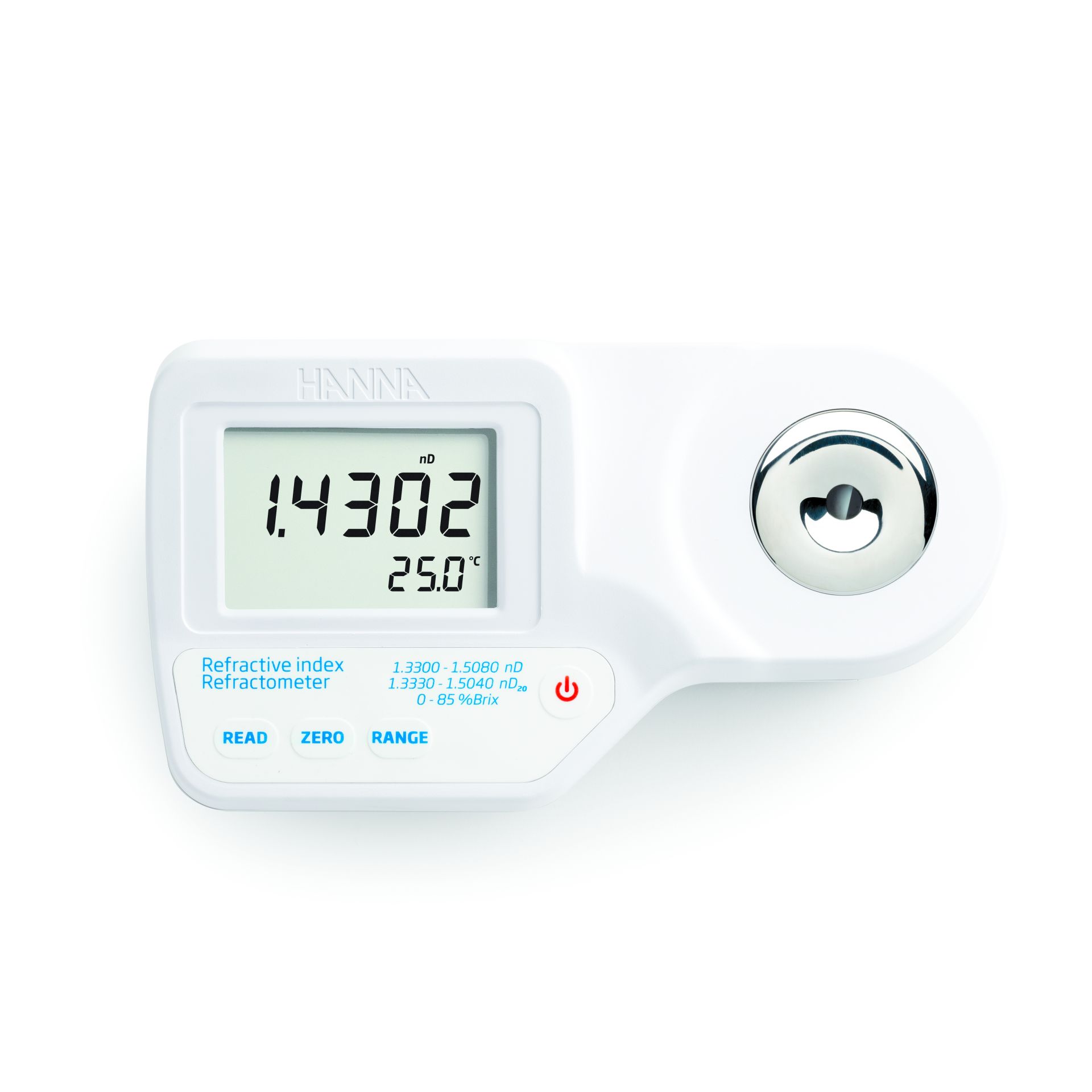 Hanna Instruments HI96800 – Digitales Brix-Refraktometer (nD / nD20 / %Bx)