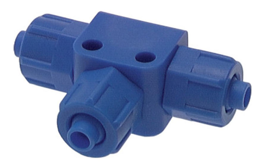 T-Verschraubung 90° für 6/8 mm Schläuche