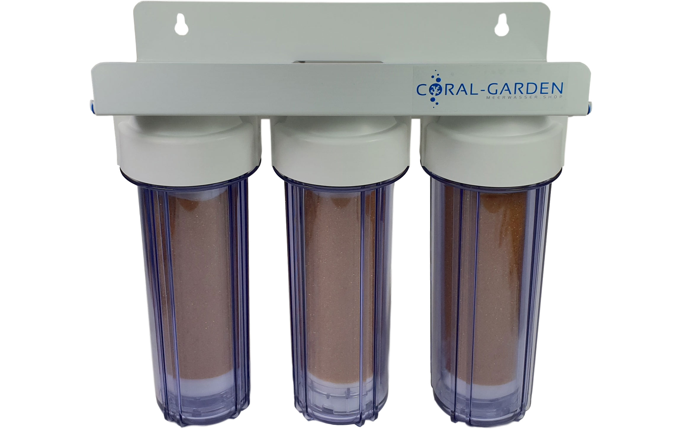 Bild von Coral-Garden Triple-Leerfilter 3 x 1500 ml gefüllt mit Reinstwasserharz