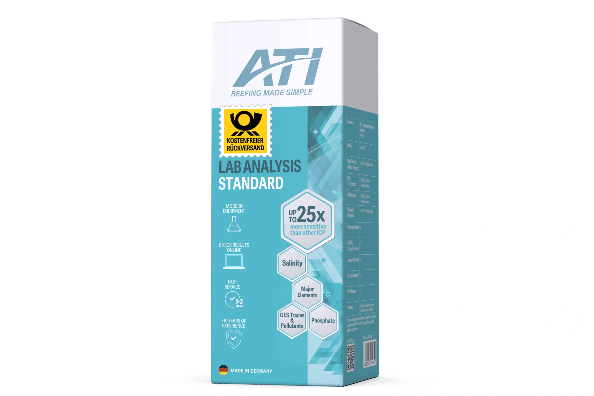 ATI ICP-OES Standard / Basic Analysis inkl. Rückversand DE