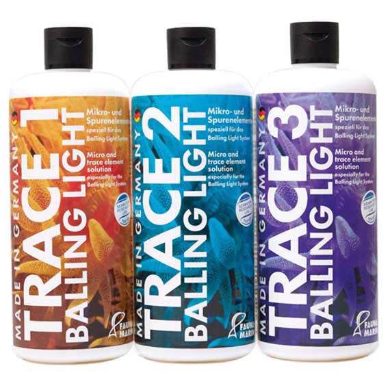 Fauna Marin Spurenelemente Set Balling Trace 1, 2, 3 je 500 ml