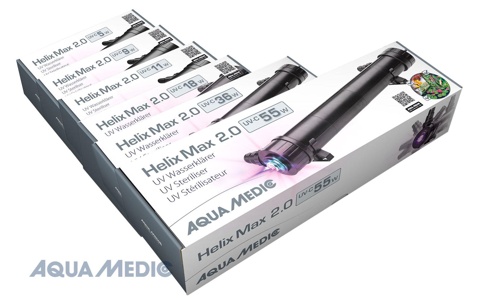 Bild von Aqua Medic Helix Max 2.0 UV-C Wasserklärer für Aquarien