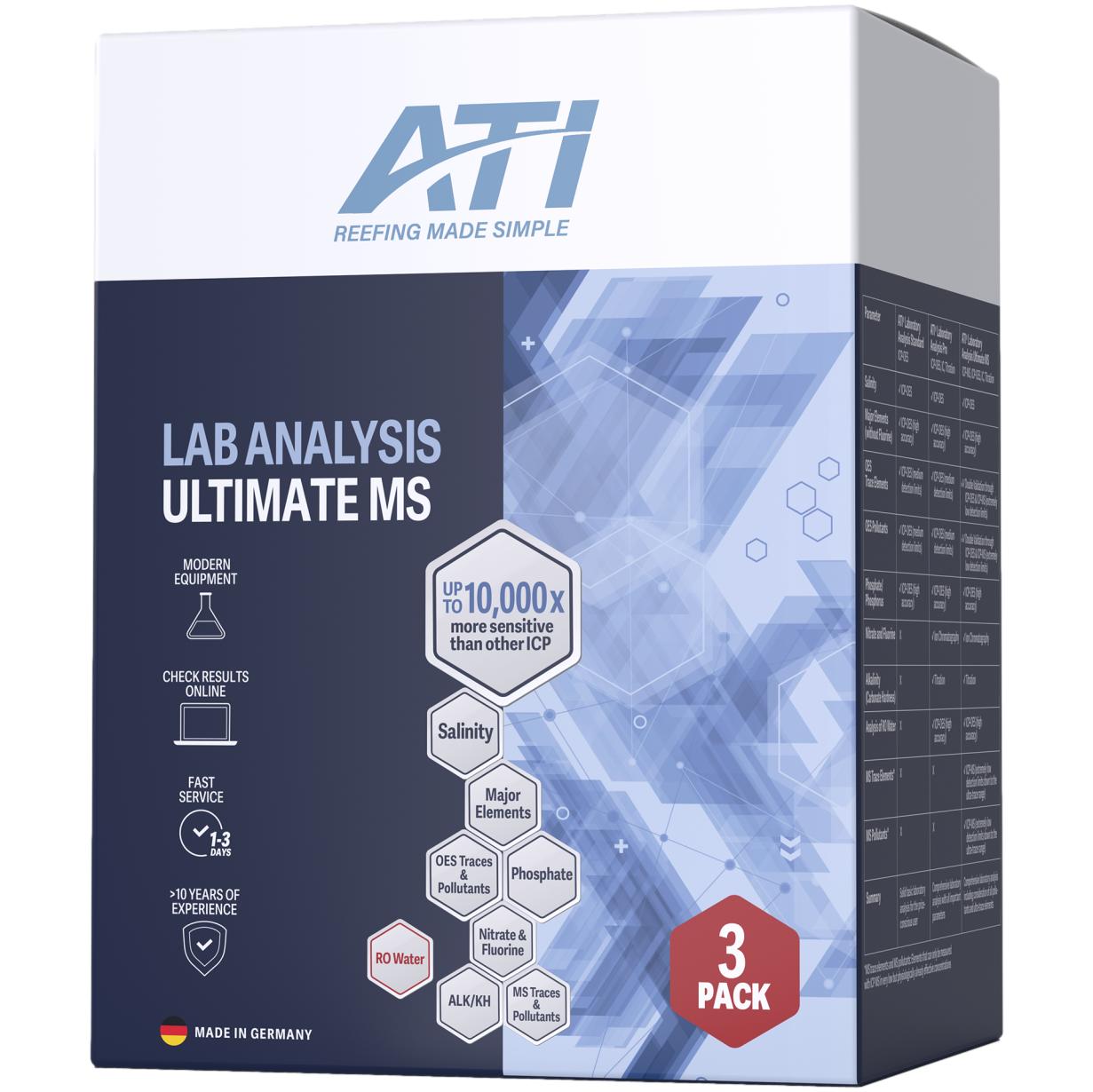 ATI ICP Laboranalyse ICP-MS Ultimate 3er-Set