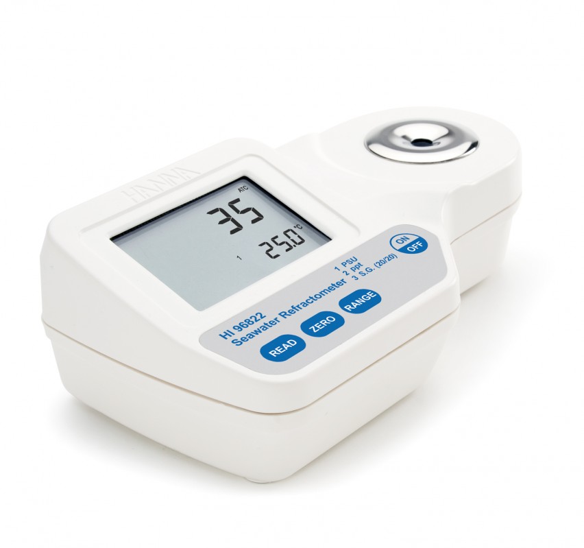 Hanna HI96822 Digital-Refraktometer (tragbar, digital) für Salzgehalt in Meerwasser