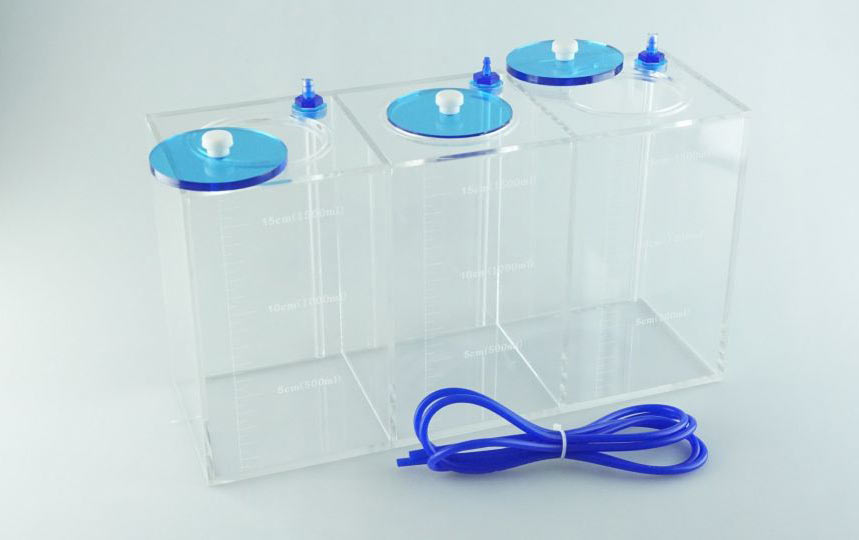 Flüssigkeitsbehälter 3x1,5 Liter transparent