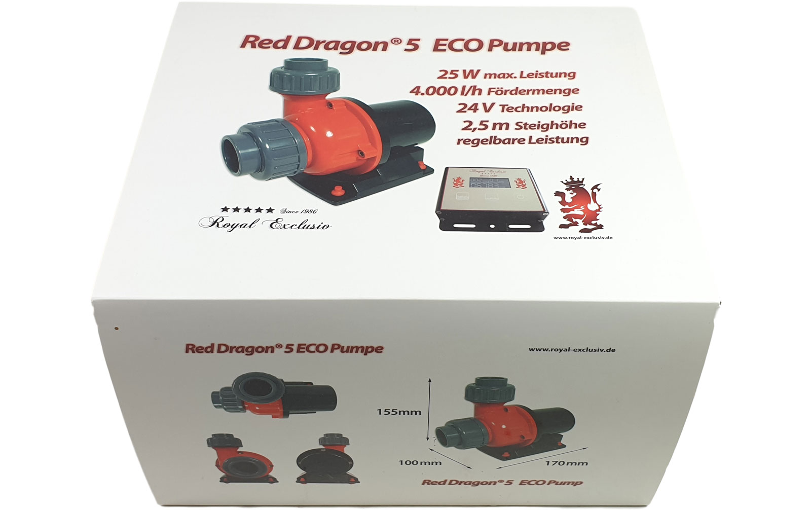 Royal-Exclusiv Red Dragon® 5 ECO 25 Watt 4,0m³