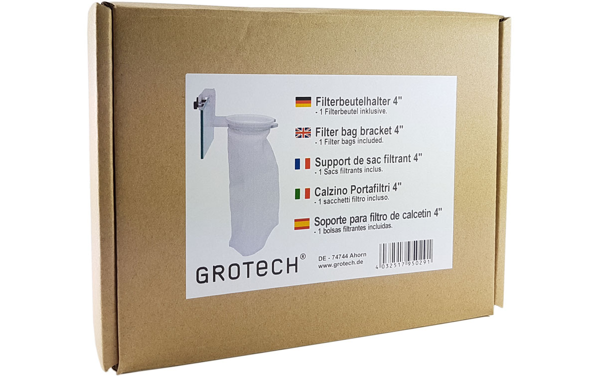 Bild von GroTech Filterbeutelhalter 4&quot; inkl. 1 Filterbeutel