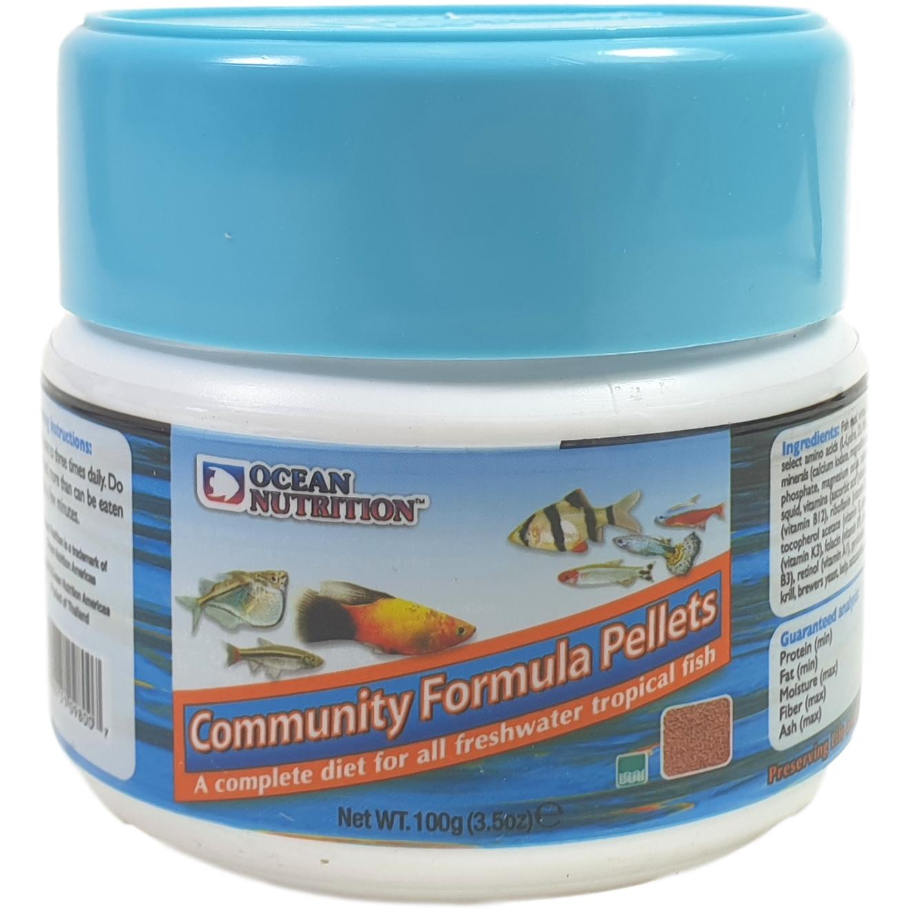Ocean Nutrition Community Pellet 100 g Zierfischfutter für Süßwasserfische Ocean Nutrition Community Pellet 100 g Zierfischfutter für Süßwasserfische