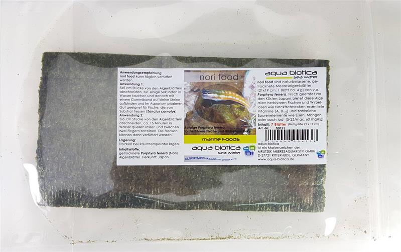 Mrutzek aqua biotica nori food 7 Blätter Mrutzek aqua biotica nori food 7 Blätter