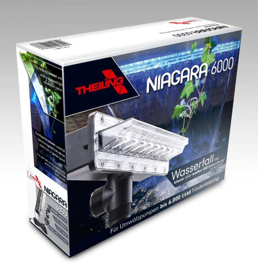Theiling Niagara Wasserfall mit LED Beleuchtung