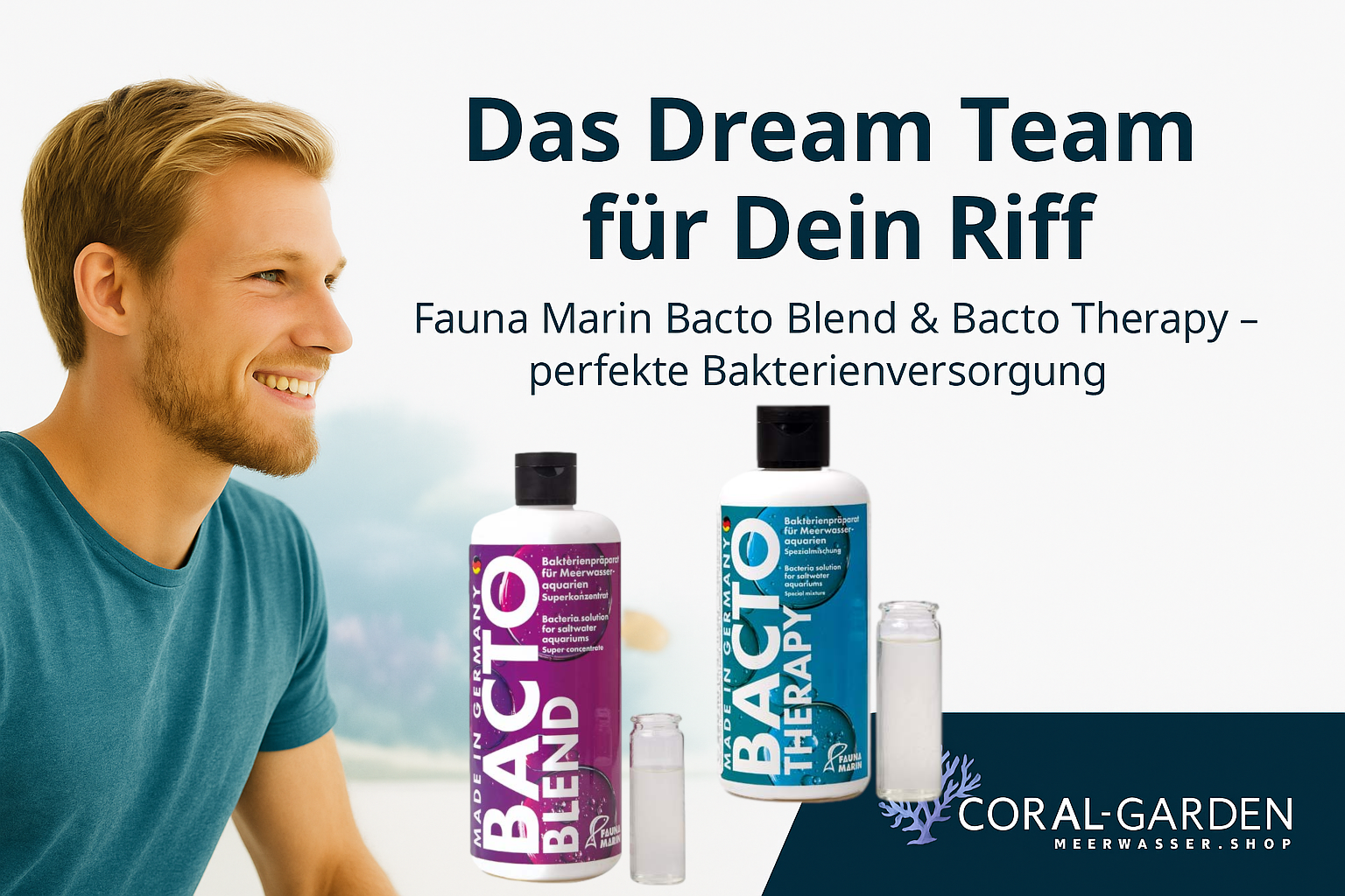 Zu Fauna Marin Bacto Blend und Therapy Bild für Fauna Marin Bacto Blend und Therapy Meerwasser-Produkte (ki)
