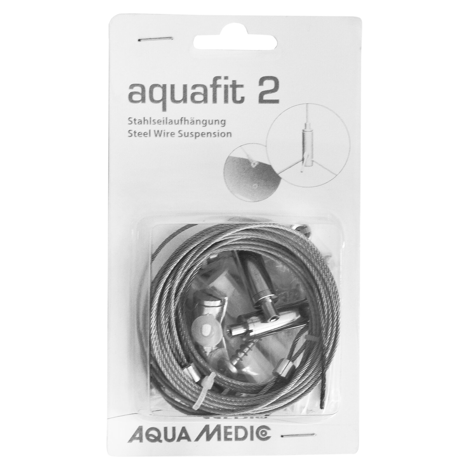 Aqua-Medic aquafit 2 Stahlseilaufhängung – Deckenmontage für Aquarienleuchten