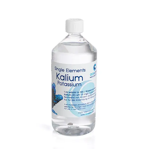 Oceamo Single Elements Kalium (K) 1000 ml – Kaliumlösung für Riffaquarien