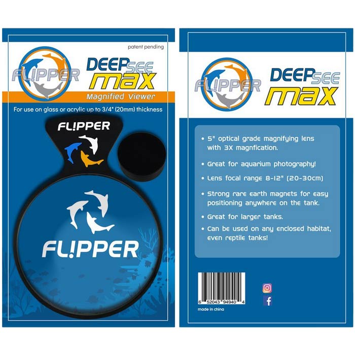 flipper-deepsee-max-13-cm Flipper DeepSee Max - 13 cm Aquarium Lupe - beste Durchsicht ohne Verzerrung
