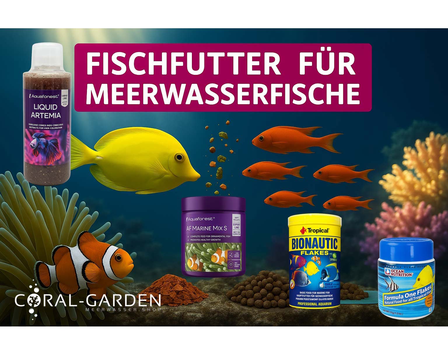 Bild von Futter Kategorie im Meerwasseraquaristik Shop
