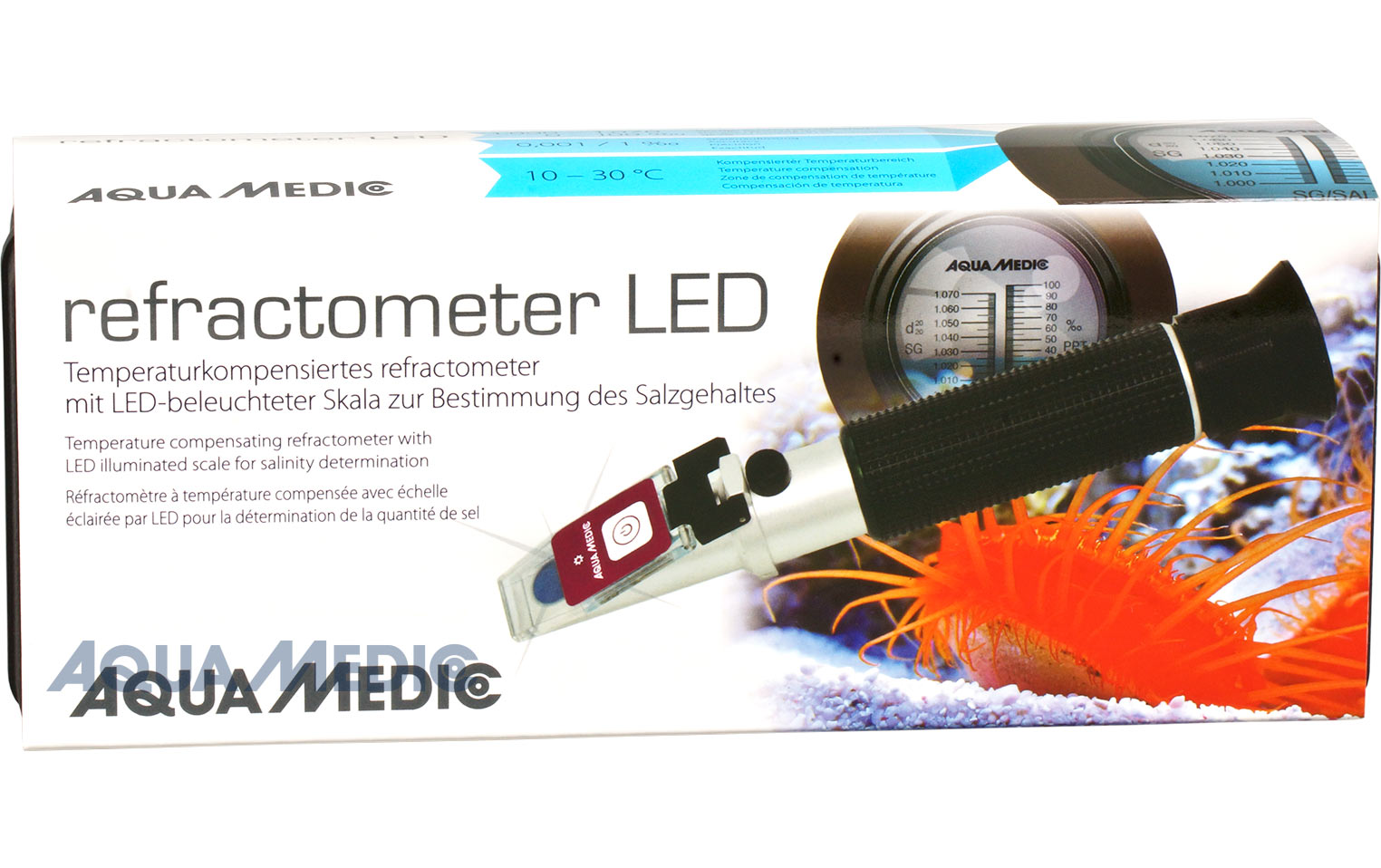 Aqua-Medic Refractometer mit LED-Beleuchtung