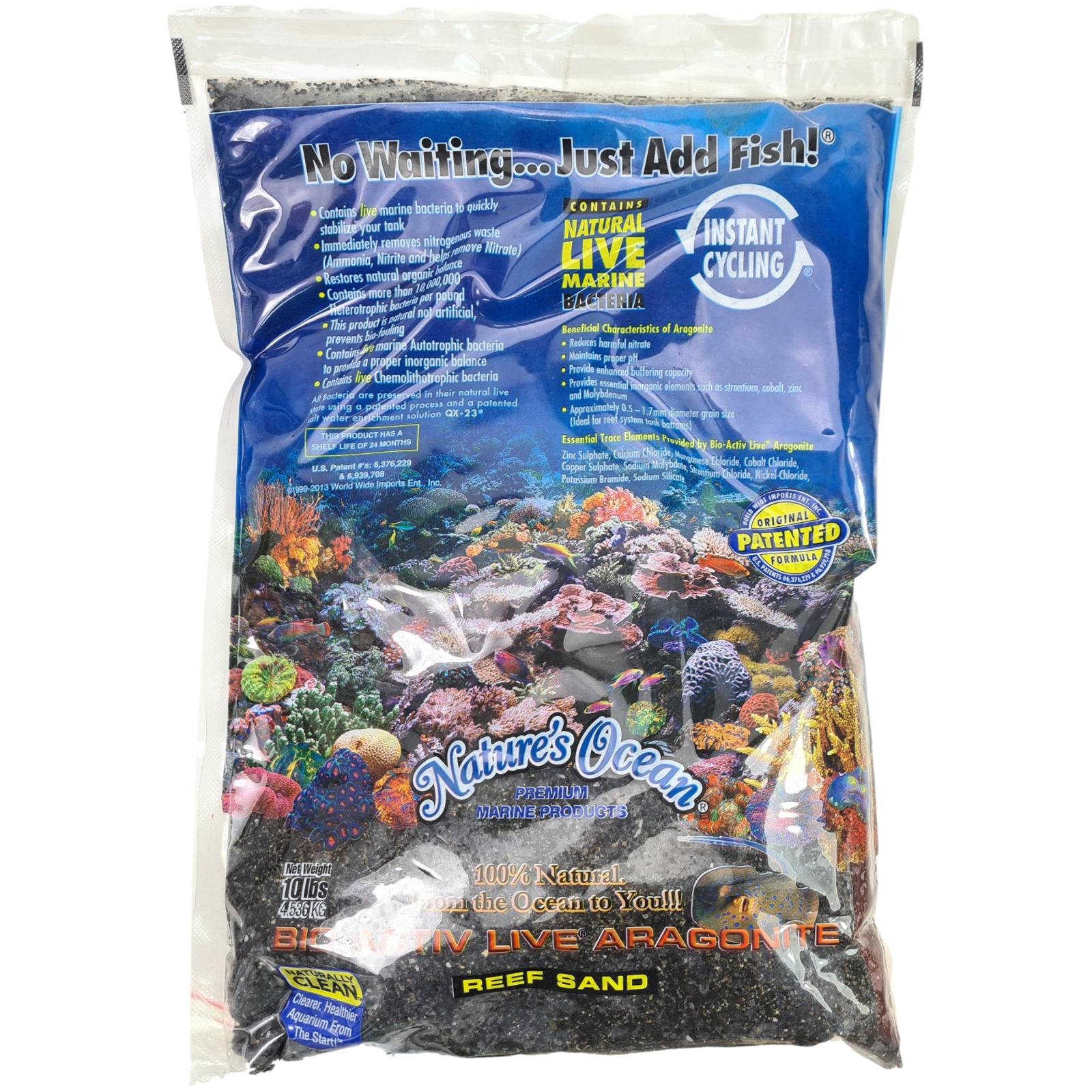 Natures Ocean Bio-Active Live® Aragonite Black Beach | Live Sand schwarz