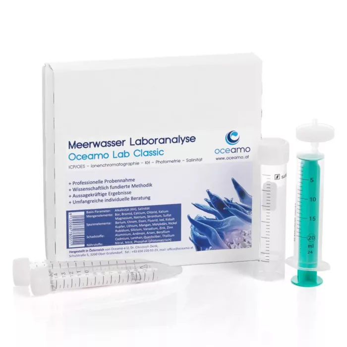 Oceamo Classic Meerwasser Laboranalyse