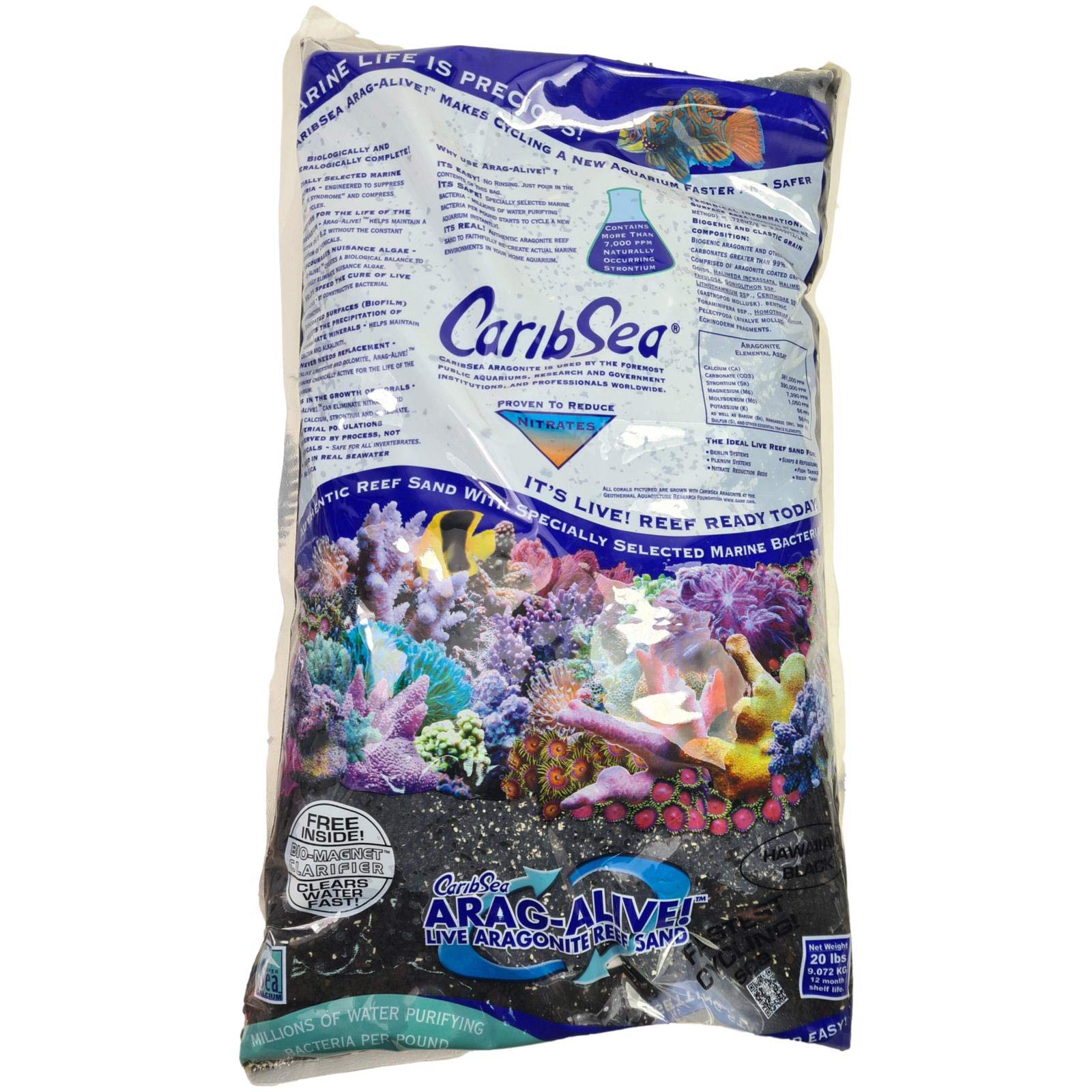 CaribSea Arag-Alive Hawaiian Black 9.07 kg