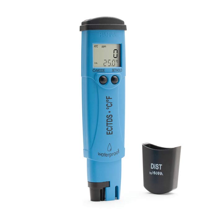 Hanna HI98311 DiST 5 EC/TDS/C°-Tester, (0-3999 μS/cm - 0-2000 mg/L (ppm)) wasserdicht