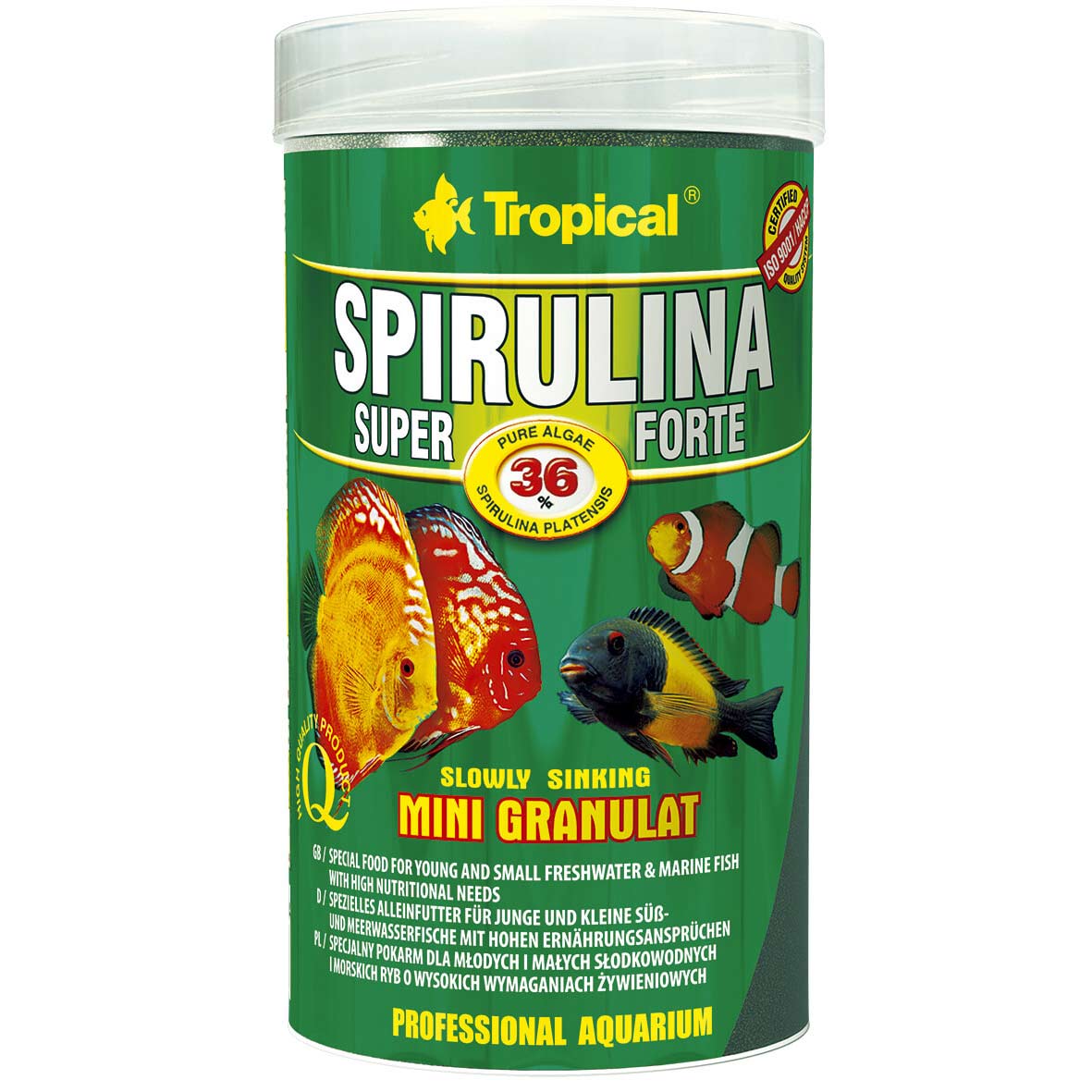 Tropical Super Spirulina Forte (36%) Mini Granulat 250 ml / 150 g